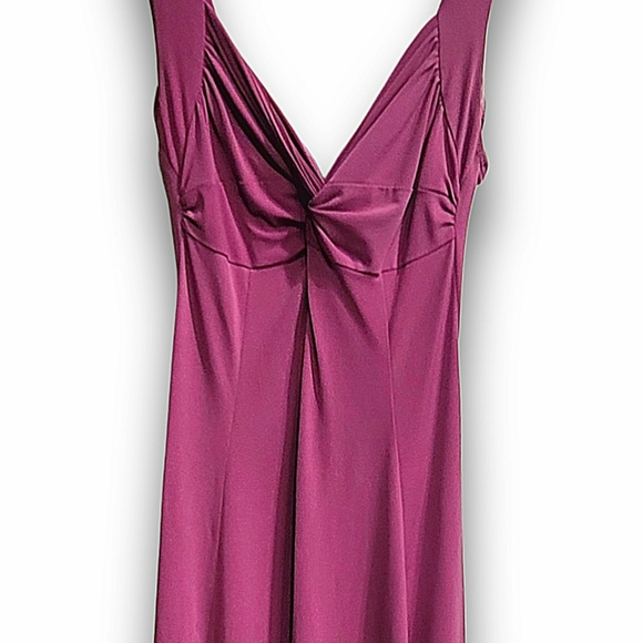 VTG Moda International Sleeveless Purple Fit & Flare Dress Small Sweetheart Neck - Picture 2 of 7